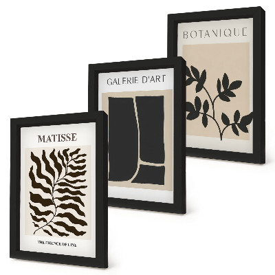 Fotowand Minimalistische Poster mit Pflanzenmustern und abstrakten Motiven