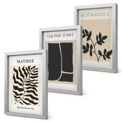 Fotowand Minimalistische Poster mit Pflanzenmustern und abstrakten Motiven