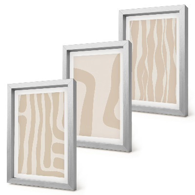 Bilderwand Abstrakte Muster, minimalistische Formen, Boho-Stil