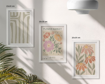 Fotowand Poster mit botanischen Motiven im Pariser Minimalismus
