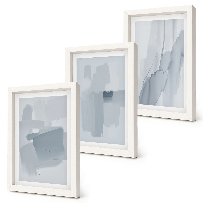 Bilderwand Abstrakte Kompositionen im Aquarellstil