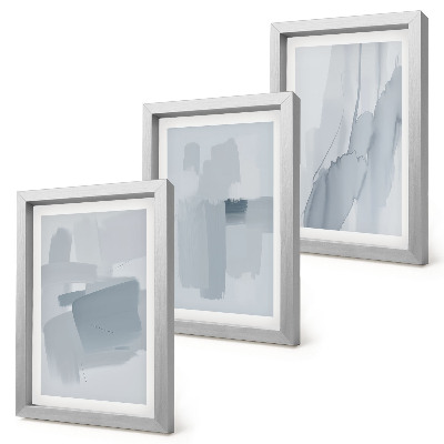 Bilderwand Abstrakte Kompositionen im Aquarellstil