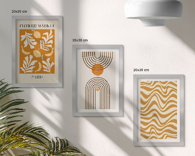 Fotowand Modeposter mit floralen und geometrischen Mustern