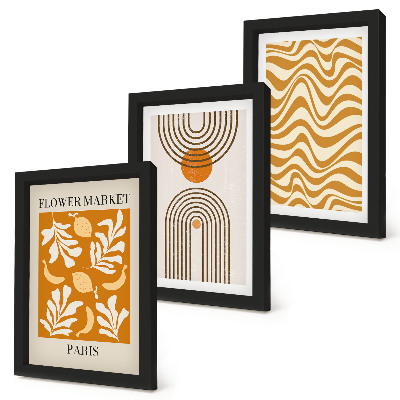 Fotowand Modeposter mit floralen und geometrischen Mustern