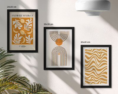 Fotowand Modeposter mit floralen und geometrischen Mustern