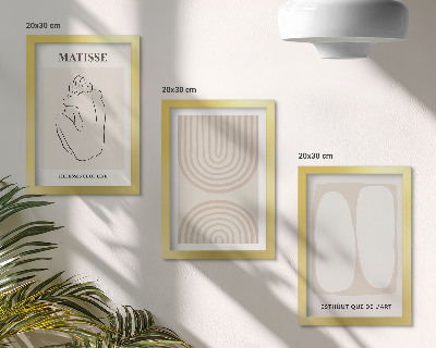 Fotowand Stilvolle Linien und minimalistische Formen in neutralen Tönen