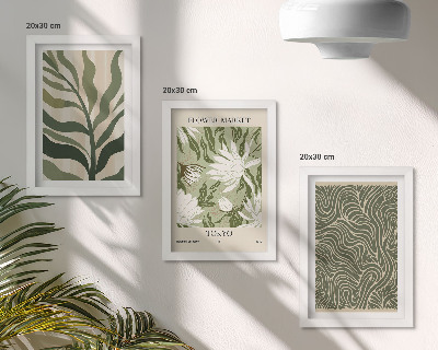 Fotowand Pflanzenmuster, botanische Dekorationen, Boho-Stil
