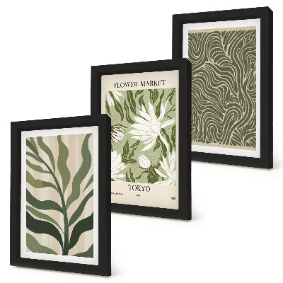 Fotowand Pflanzenmuster, botanische Dekorationen, Boho-Stil