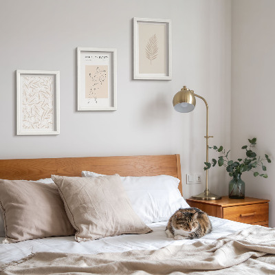 Bilderset mit rahmen Minimalistische botanische Designmotive