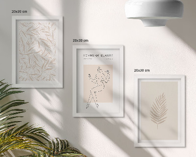 Bilderset mit rahmen Minimalistische botanische Designmotive