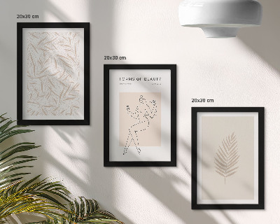 Bilderset mit rahmen Minimalistische botanische Designmotive