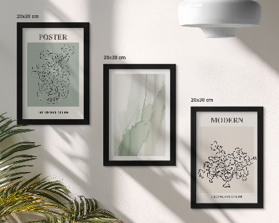 Bilderset mit rahmen Blumen in einer Vase im modernen und minimalistischen Stil