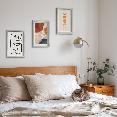 Bilderwand Abstrakte Formen und Farben, modische Dekorationen