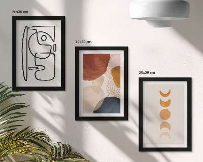 Bilderwand Abstrakte Formen und Farben, modische Dekorationen
