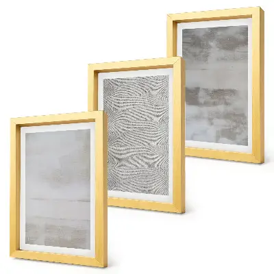 Bilderwand mit modernen Texturstrukturen im minimalistischen Stil