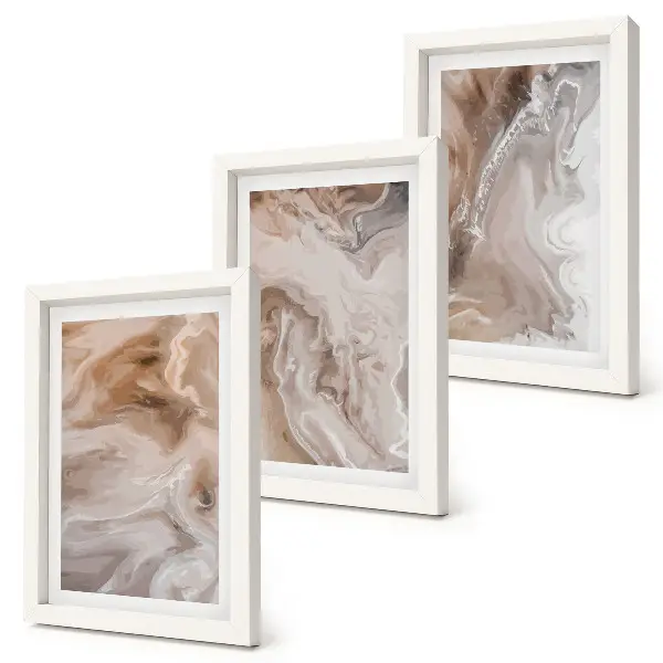 Bilderwand mit abstraktem Marmormuster in Steintextur