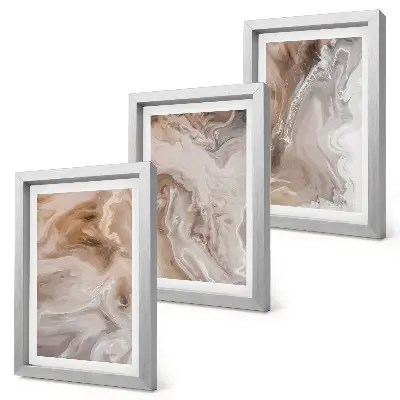 Bilderwand mit abstraktem Marmormuster in Steintextur