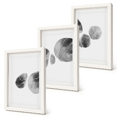 Fotowand abstrakte minimalistische Malerei mit Farbflecken