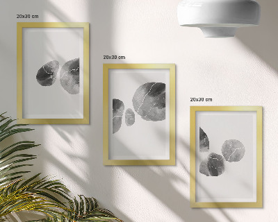 Fotowand abstrakte minimalistische Malerei mit Farbflecken