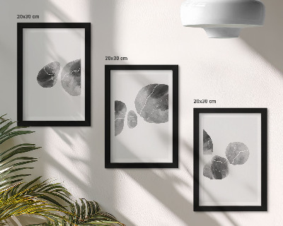 Fotowand abstrakte minimalistische Malerei mit Farbflecken