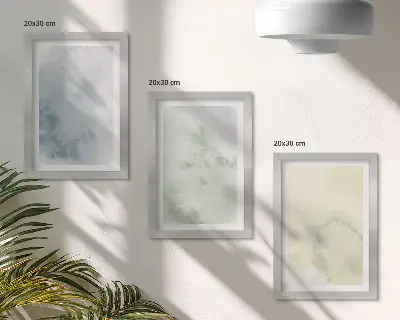 Fotowand mit pastellfarbenen Akzenten auf Leinwandtextur