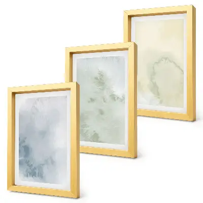 Fotowand mit pastellfarbenen Akzenten auf Leinwandtextur