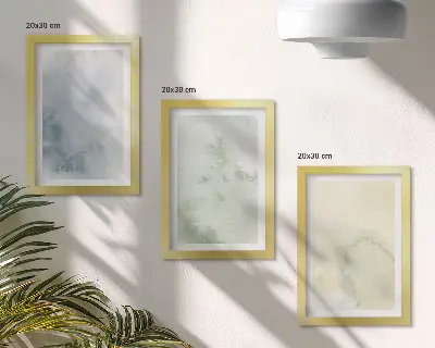 Fotowand mit pastellfarbenen Akzenten auf Leinwandtextur