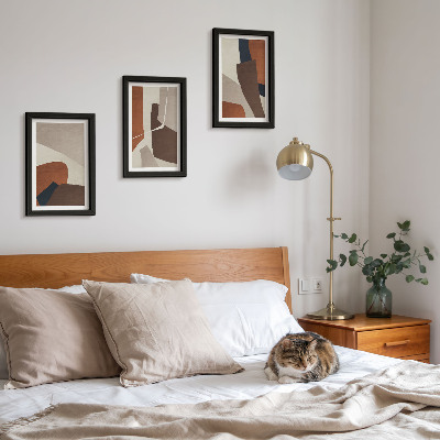Bilderwand Abstraktion von Strukturformen im modernen Stil