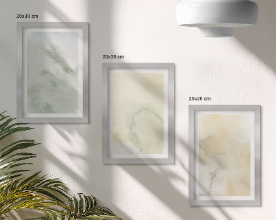 Bilderset mit rahmen Pastellfarben auf Leinwand, Farbstrukturen