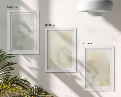 Bilderset mit rahmen Pastellfarben auf Leinwand, Farbstrukturen