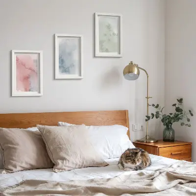 Fotowand Pastellfarbene Strukturen und bunte Aquarelle auf Leinwand