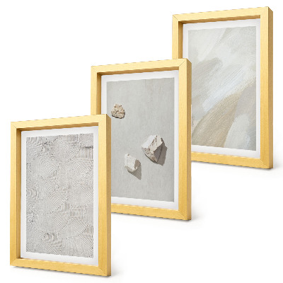 Bilderwand Sand, Steine ​​und moderne Farbstrukturen