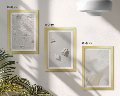 Bilderwand Sand, Steine ​​und moderne Farbstrukturen