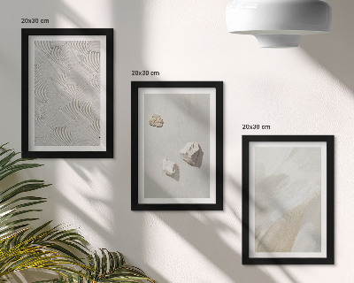 Bilderwand Sand, Steine ​​und moderne Farbstrukturen