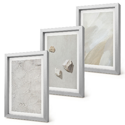 Bilderwand Sand, Steine ​​und moderne Farbstrukturen