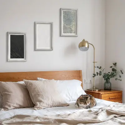 Bilderwand mit eleganten Steinstrukturen in verschiedenen Farben