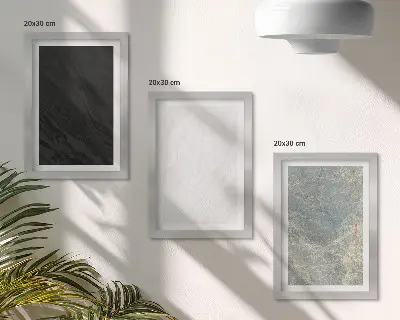 Bilderwand mit eleganten Steinstrukturen in verschiedenen Farben