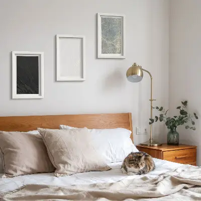 Bilderwand mit eleganten Steinstrukturen in verschiedenen Farben
