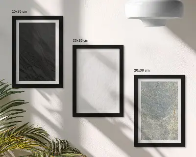 Bilderwand mit eleganten Steinstrukturen in verschiedenen Farben