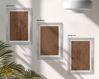 Bilderset mit rahmen Holzmaserung, Baumrindenstruktur, Minimalismus
