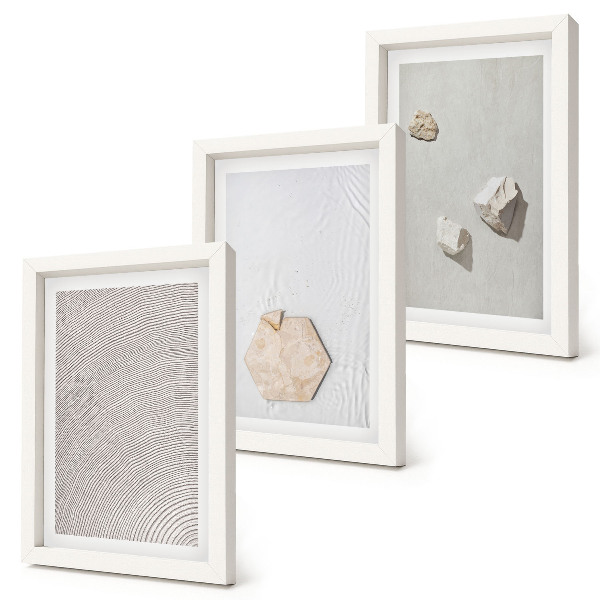 Fotowand Leichte Texturen im Sand, zarter Boho-Stil