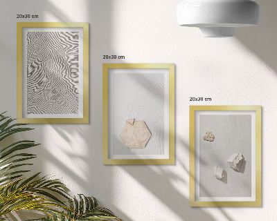 Fotowand Leichte Texturen im Sand, zarter Boho-Stil