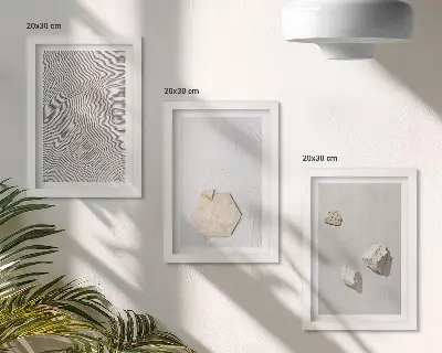 Fotowand leichte Texturen im Sand im zarten Boho-Stil