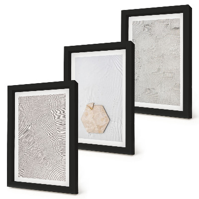 Bilderwand Leichte Texturen im Sand, zarter Boho-Stil