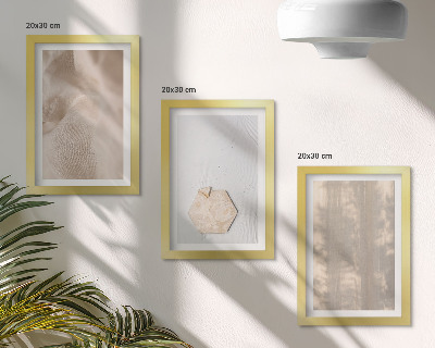Bilderset mit rahmen Subtile Texturen im natürlichen Boho-Stil