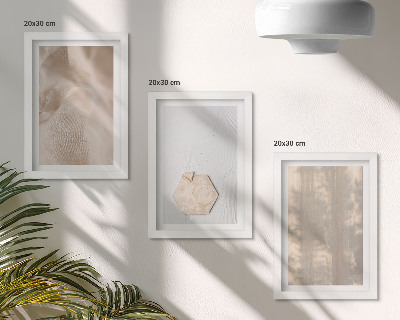 Bilderset mit rahmen Subtile Texturen im natürlichen Boho-Stil