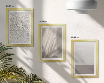 Fotowand mit zarten natürlichen Texturen im Boho-Stil