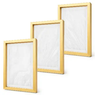Bilderwand mit eleganter linearer Steinoptik in Marmor