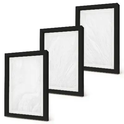 Bilderwand mit eleganter linearer Steinoptik in Marmor