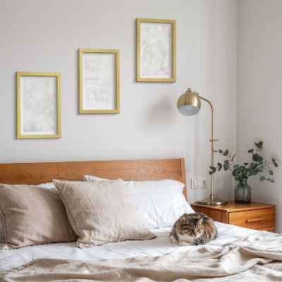 Fotowand Weiße Punkte auf minimalistischen Leinwandhintergründen